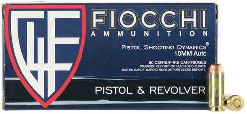 10mm 50 Rounds Ammunition Fiocchi Ammo 180 Grain Full Metal Jacket